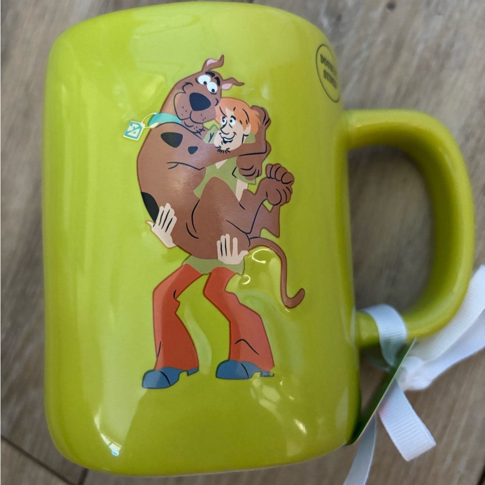 Rae Dunn Scooby Doo ~Heebie Jeebies Double Sided Mug,  w/ Shaggy and Scooby NEW